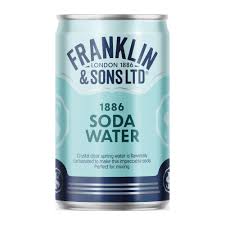 FRANKLINS SODA WATER CANS 24 X 150ML