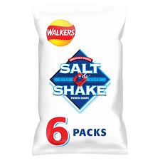 SALT & SHAKE CRISPS 6 X 24G