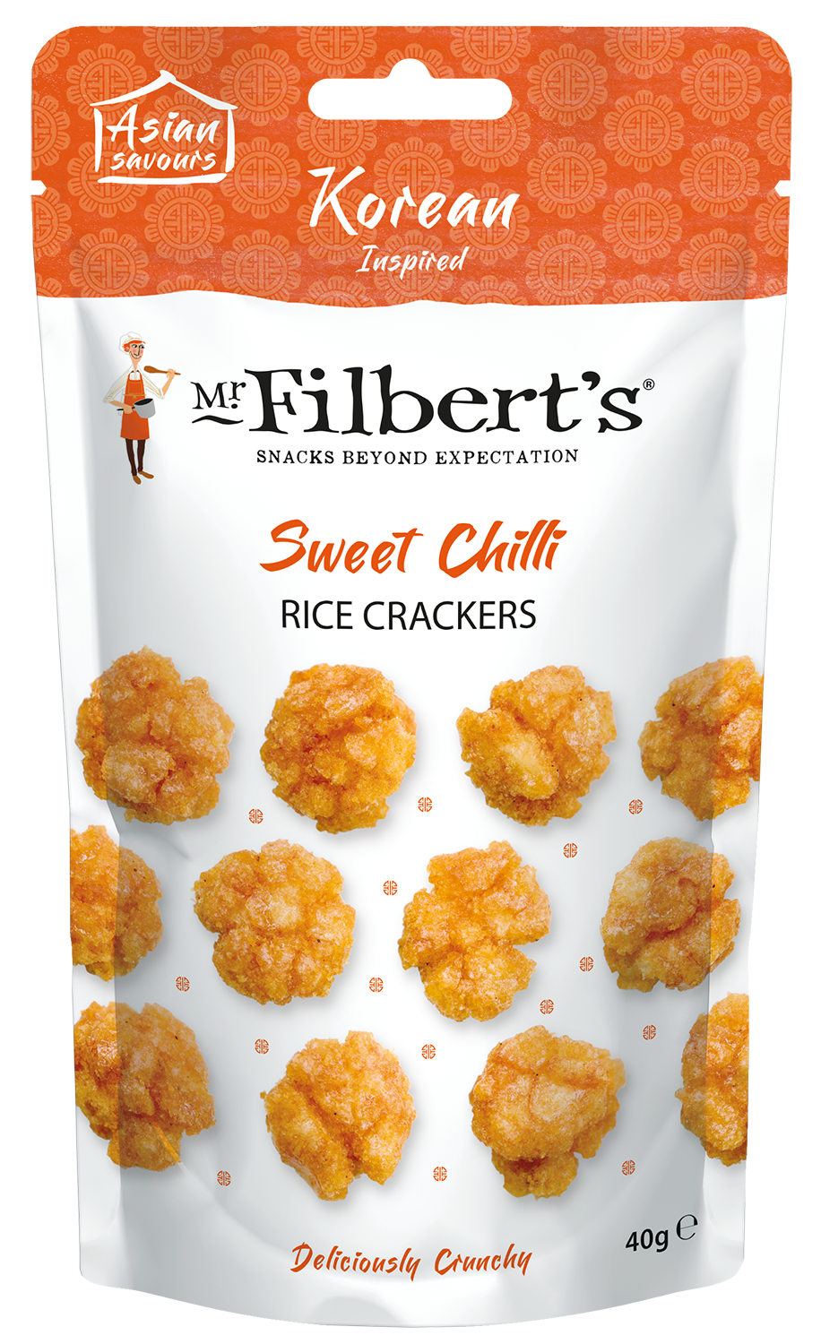 FILBERT'S CHILLI RICE CRACKER 16 X 40G