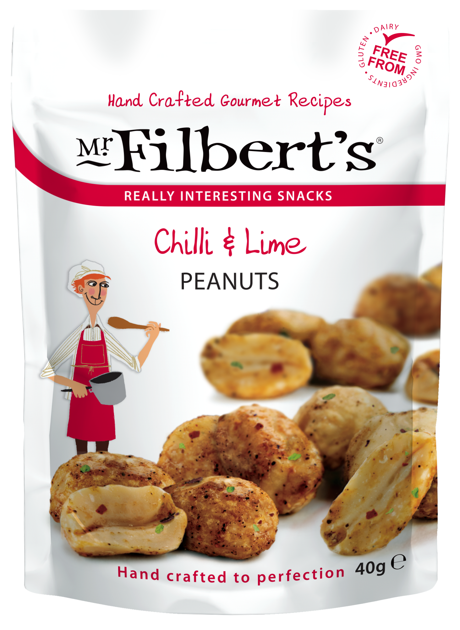 FILBERT'S CHILLI & LIME NUTS 20 X 40G