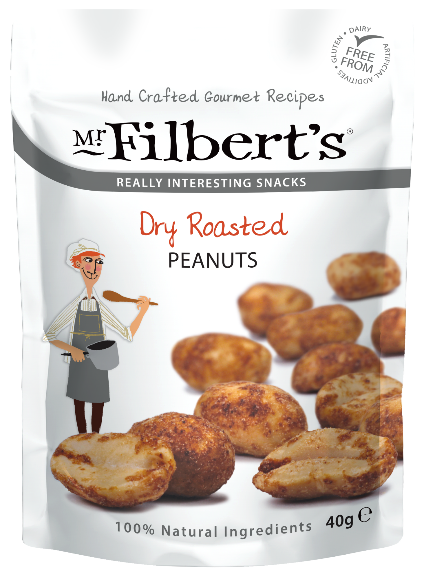 FILBERT'S DRY ROASTED NUTS 20 X 40G