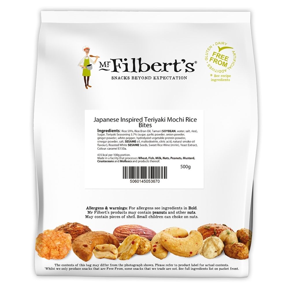 FILBERT'S TERIYAKI CHILLI RICE CRACKER 1 X 500G