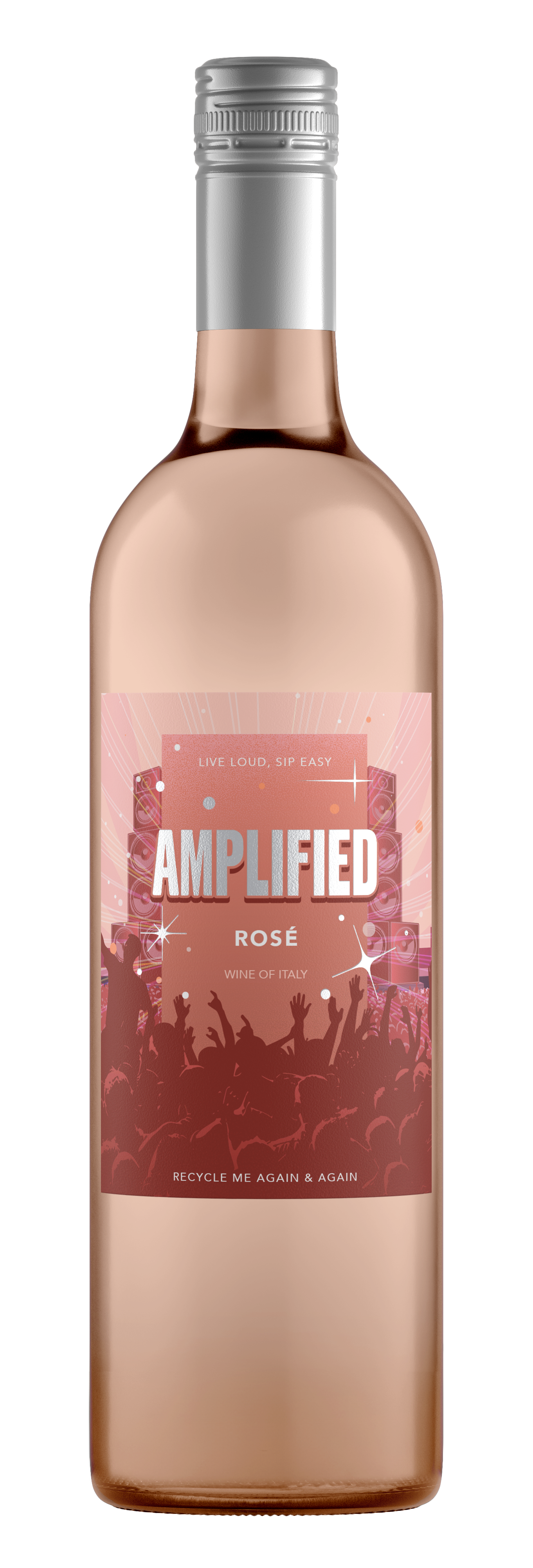 AMPLIFIED ITALIAN ROSE PET 10.5% 75CL